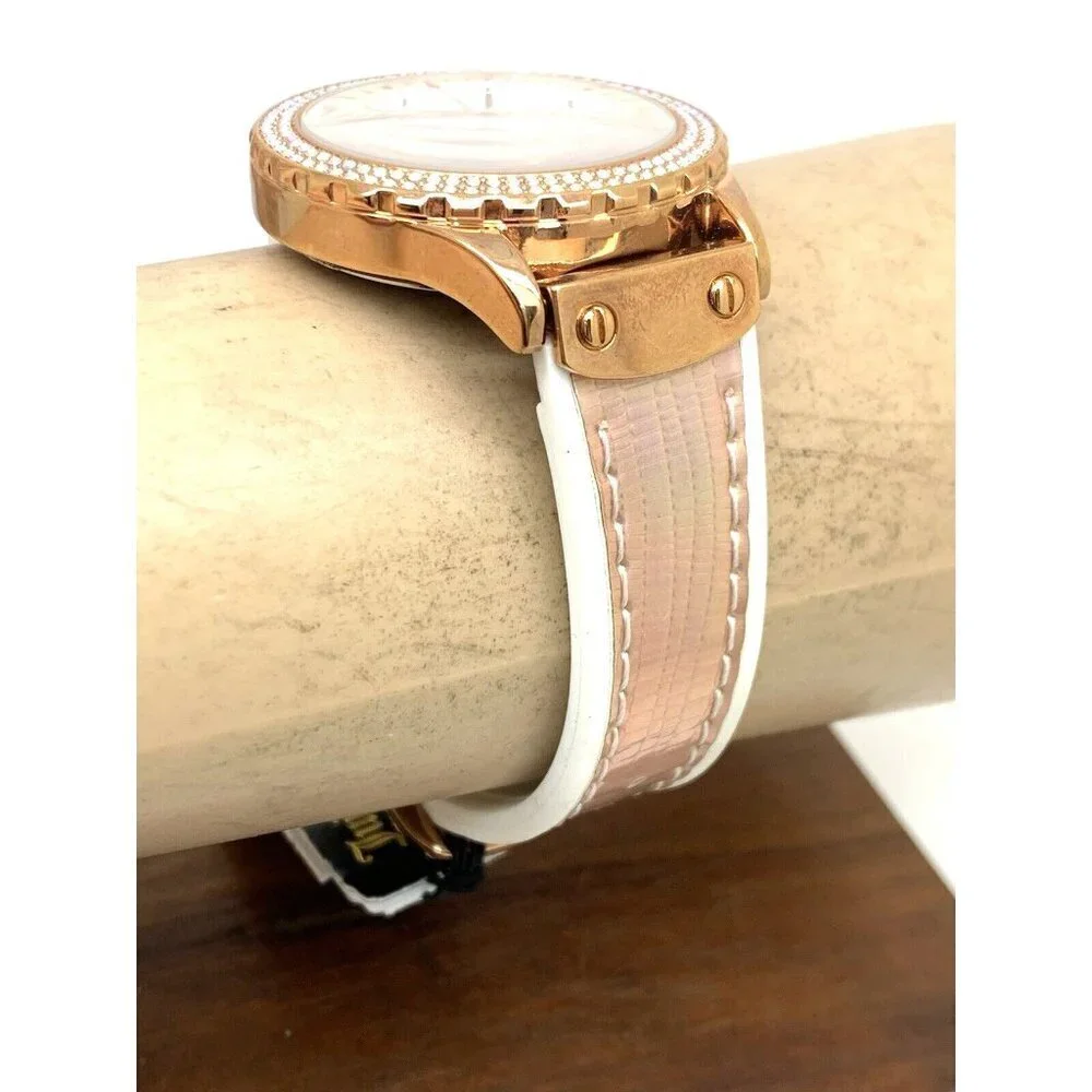 Juicy By Juicy Couture Women's Watch JC/1008 Quartz Rose Gold White Dial…